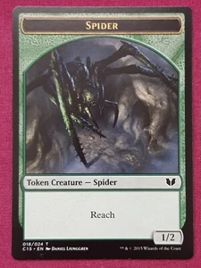 Magic The Gathering COMMANDER 2015 C15 SPIDER WOLF token card MTG - Picture 1 of 2