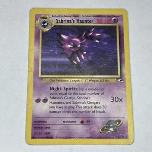 Sabrina's Haunter 1st Edition Gym Heroes 58/132 Ex Pokemon *Played - Picture 1 of 4