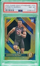 2020 Panini Gold Standard Kenneth Murray RC Rookie BLACK 🏦 PSA TRUE 1/1 1 Of 1