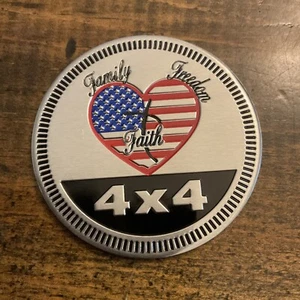 1 Faith Family Rated 4X4 Fender Badge for JEEP WRANGLER YJ JL JK JT emblem USA - Bild 1 von 5