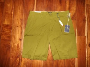 NWT CARIBBEAN JOE Mosey Woods Green Casual Comfort Stretch Shorts Sz 36 - Picture 1 of 2