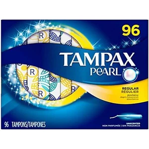 Tampax Pearl Unscented Tampons, Regular (96 ct.) by Tampax - Picture 1 of 7