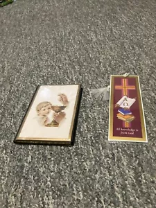 First Holy Communion Marian Children's Mass Book 1982 w/ Religious book mark! - Picture 1 of 4