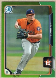 J.D. DAVIS - 2015 BOWMAN CHROME PROSPECTS GREEN REFRACTOR RC /99 - Picture 1 of 2