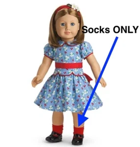 NUOVO PC American Girl Doll SOLO CALZE ROSSE per bambola 18" Pleasant Company Emily? - Foto 1 di 3
