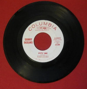 SONNY OCEANS "PITY ME" MEGA RARE PROMO 1965 COLUMBIA 43422 NO. SOUL LQQQK!! - Picture 1 of 2