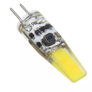 10pcs G4 GU4.0 LED Light Bulb 1505 COB 2W RV Boat Crystal Lamp 12-24V White H - Picture 1 of 5
