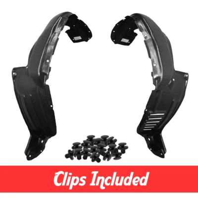 Left & Right Side Fender Liner Set w/ Clips For 2005-2011 Toyota Tacoma 2WD Foto 1 de 4