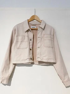 Jeansjacke von Weekday, Gr. S, beige, Jacke, Kurzjacke, Bikerjacke, NEU - Bild 1 von 4