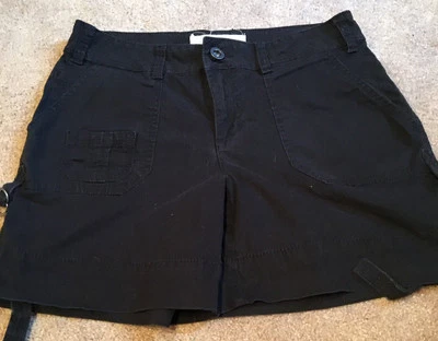 Fashion Bug Black  Cargo  Shorts Size 6 B83 - Image 1 of 4