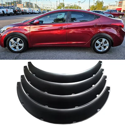 For Hyundai Elantra 35" Flexible Fender Flares Wheel Arch Extra Wide Body Kit Foto 1 de 4