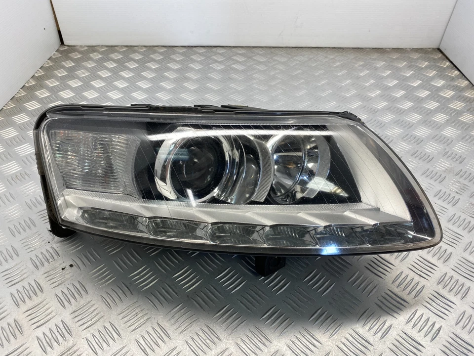 2010 AUDI A6 FRONT RIGHT DRIVER SIDE HEADLIGHT RHD GENUINE 4F0941004DF - Image 1 of 4