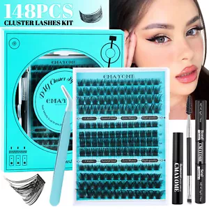 DIY Lash Extension Kit Individual Lashes Cluster Curl Eyelash Fake Eyelashes - Picture 1 of 14