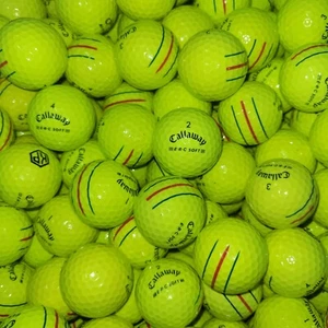 36 pelotas de golf amarillas Callaway ERC suaves de triple pista - grados 4A/5A AAAA / AAAA - Imagen 1 de 6