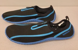 Speedo Water Shoes Mens Size 9 Womens Size 11 Unisex Black Water Socks Beach - Picture 1 of 6