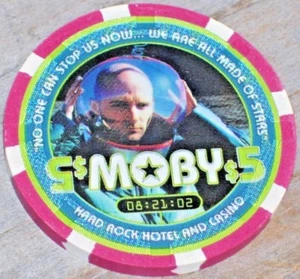 $5 MOBY 2003 GAMING CHIP FROM THE HARD ROCK CASINO LAS VEGAS - Picture 1 of 2