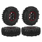 2X(4Pcs 110Mm 1.9 Inch Rubber Tyre Wheel Tire for 1/10 RC Crawler Car Axial SCX1