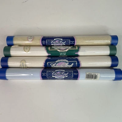 Vintage Charles Craft Cross Stitch Fabric, 15”x18” Lot Of 4 Brand New - Image 1 of 4