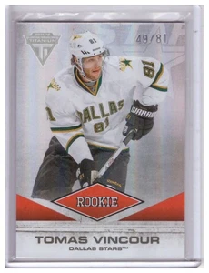 Tomas Vincour 2011-12 Panini Titanium (True) Rooke Card #105 /81 - Picture 1 of 1