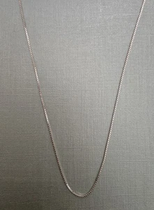 Collar de plata de ley 925 diseño de eslabones - 18" - Imagen 1 de 5