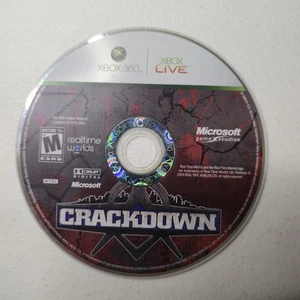 Crackdown Xbox 360 Video Game Disc Only Microsoft Live Mature Real Time Worlds - Picture 1 of 1