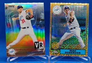 Max Scherzer Chrome Inserts - 2022 Topps #T87C-66 Mojo & 2021 TSC VR #VR-25 - Bild 1 von 7