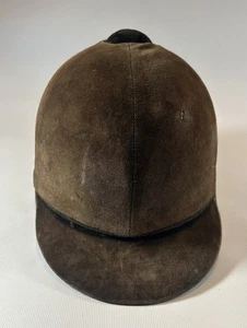 Casco de equitación de terciopelo marrón Super Beaufort de colección 6 7/8 56 - Imagen 1 de 10