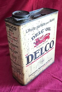 DELC ' OIL DELCO / compagnie ... des huiles Marseille / Bidon d'huile 2 litres - Picture 1 of 7