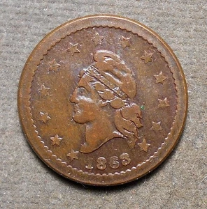 Bürgerkrieg Patriotisch 20/384, kein Cent, R-6, Kupfer, 19 mm, ss - Bild 1 von 2