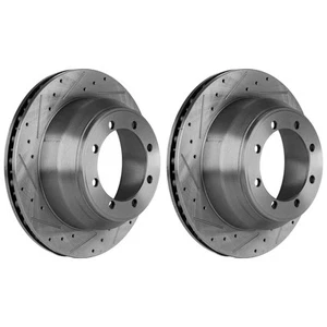 Rear Brake Disc Rotors For Ford F-350 Super Duty 1999 2000 2001 2002 2003 2004 - Picture 1 of 12
