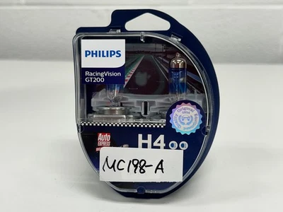 Like-New: Philips H4 9003 Racing Vision GT200 Upgrade halogen bulbs 12342RGTS2 - Image 1 of 4
