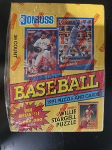 Donruss 1991 Series 1 Baseball Box - 36 Cards - Picture 1 of 1