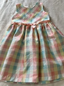 New Bonnie Jean Girl’s Size 5 XS X-Small Plaid Print Girls Dress Outfit - Picture 1 of 2
