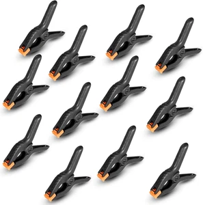 Spring Clamps 12 Pack, 3.5 Inch Spring Clips for Crafts & Professional Backdrop - Picture 1 of 12