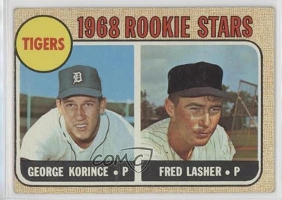 1968 Topps 1968 Rookie Stars Fred Lasher George Korince #447 Rookie RC - Image 1 of 2