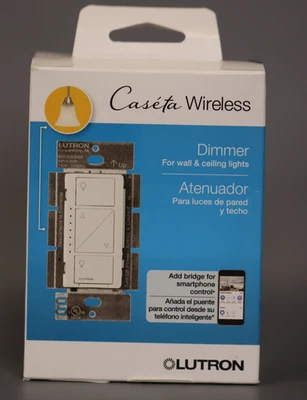 Lutron PD-6WCL-WH Caseta Wireless Smart Lighting Dimmer Switch for Wall