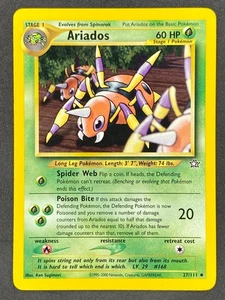 Pokémon Ariados 27/111 N1 Neo Genesis Unlimited LP/NM - Picture 1 of 2
