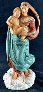 Franklin Mint Die Sixtinische Madonna 1986 handbemalte Porzellanfigur 8 Zoll - Bild 1 von 5