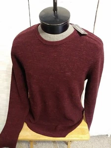 Michael Kors Herrenpullover Größe Medium kastanienbraun geschwärzt Rundhalsausschnitt einzigartige Schulter - Bild 1 von 12