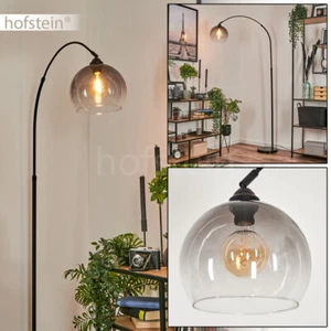 Interruptor de vidrio de humo luz de pie sala de estar dormitorio habitación soporte lámpara ajustable - Imagen 1 de 10