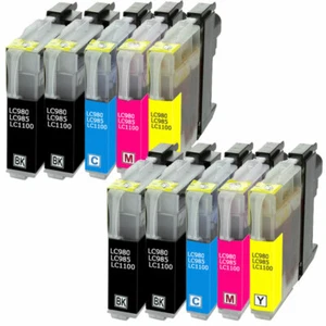 10 Druckerpatronen XL kompatibel für Brother DCP 145C, DCP 165C, DCP 195C - Bild 1 von 5