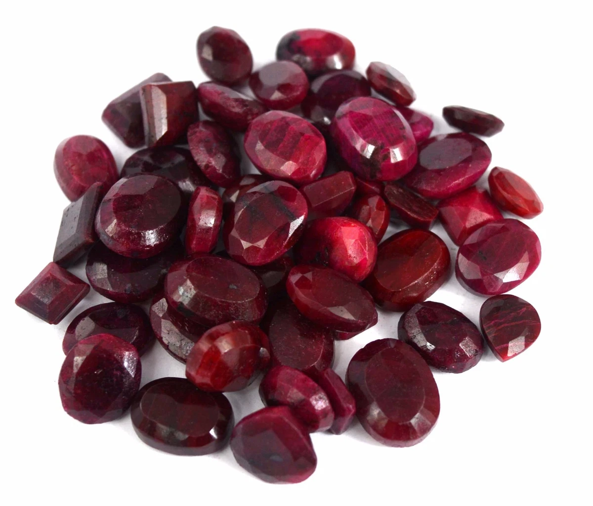 12-17 Carat Natural African Red Ruby Loose Gemstone - Oval Cut Rare Stone For Jewelry Making 5 thumbnail image