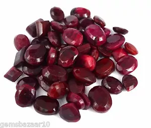 Natural Mix Shape African Red Ruby Loose Gemstone Wholesale Lot SQ99 - Picture 1 of 16