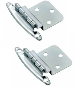 (12 Pack) Free Swing 3/8" Inset/Offset Chrome Hinge Pair - Picture 1 of 1