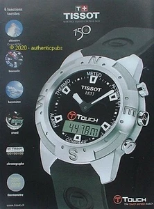 PUBLICITE TISSOT MONTRE SUISSE CHRONOGRAPHE BOUSSOLE BAROMETRE DE 2003 AD PUB - Bild 1 von 1