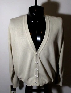 ANDREW ROHAN Biege Cardigan Sweater Size L - Bild 1 von 6