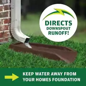 2 Pack Chocolate Splash Block Gutter Downspout – Drainage Protector for Home - Picture 1 of 8