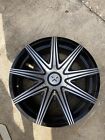 20&quot; STARR SWG380 BLACK MACHINED 5X100 5X115 OFFSET +34 REPLACEMENT WHEEL (1)