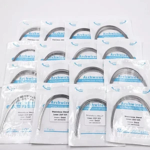 Dental Orthodontic Stainless Steel Arch Wire Rectangular Ovoid/Square/Natural - Picture 1 of 38