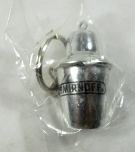 vintage Smirnoff Vodka promo mini mixing metal bar cup keychain fob distillery - Picture 1 of 5